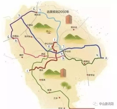 好消息中山站或接广州地铁18号线附线路图北站侧重轨道交通接驳