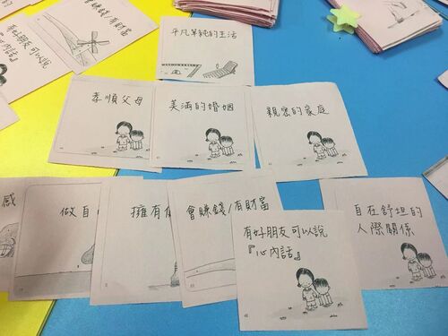 中山市华侨中学 心理健康教育特色学校 _中山市华侨中学_ 生涯指导课 小卡片活动 