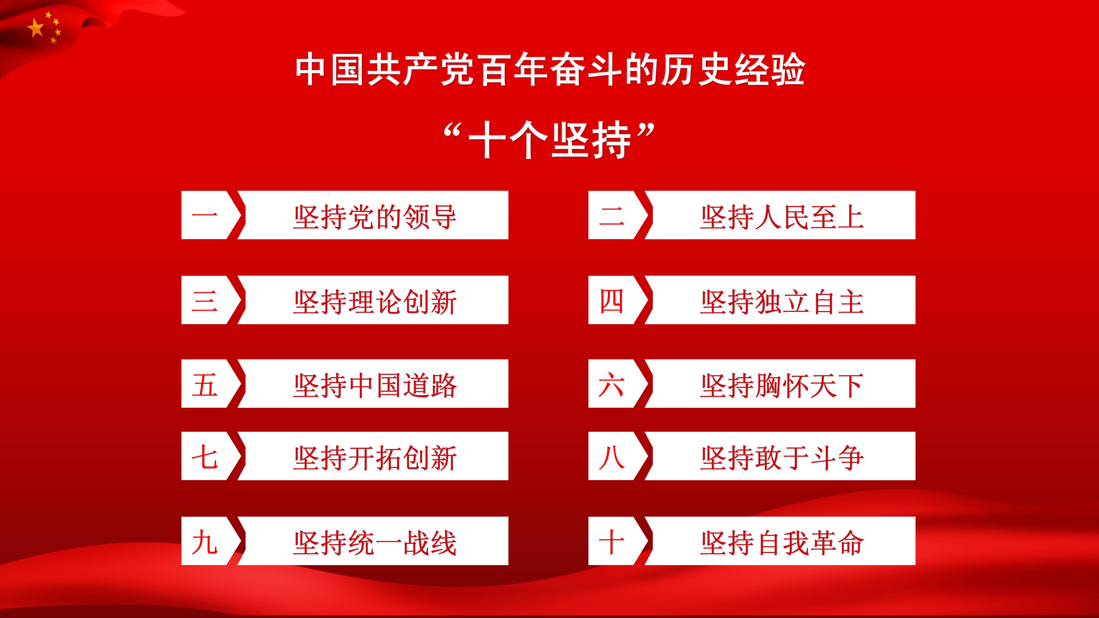 深刻认识中国共产党百年奋斗的历史经验学习贯彻党的十九届六中全会