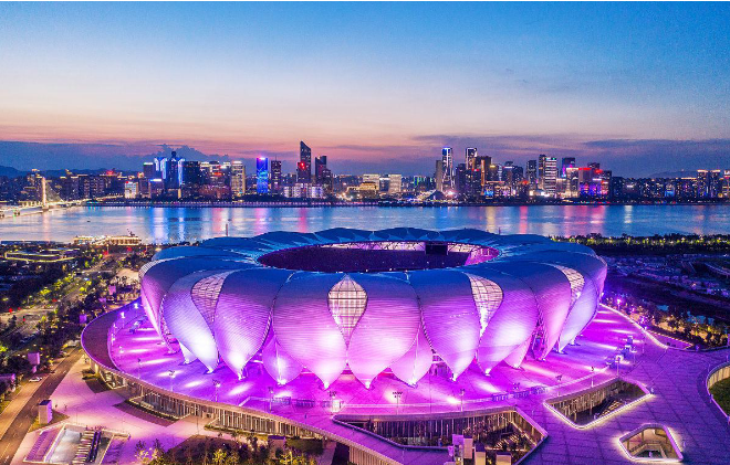 冰球突破视频华艺照明闪耀杭州奥体中心亚运三馆(图1)