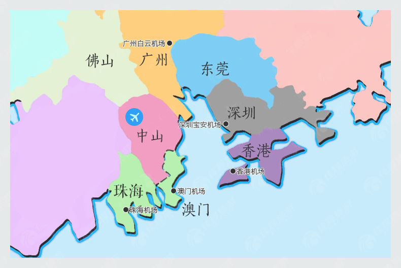占地6000㎡,直达珠三角五大机场!下月可到中山这里赶飞机了