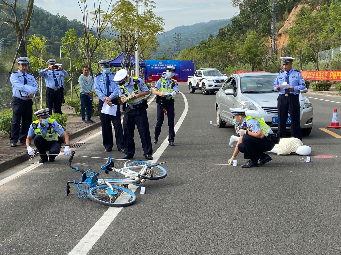 交通事故处理谁更快捷精准全省21支队伍大比拼